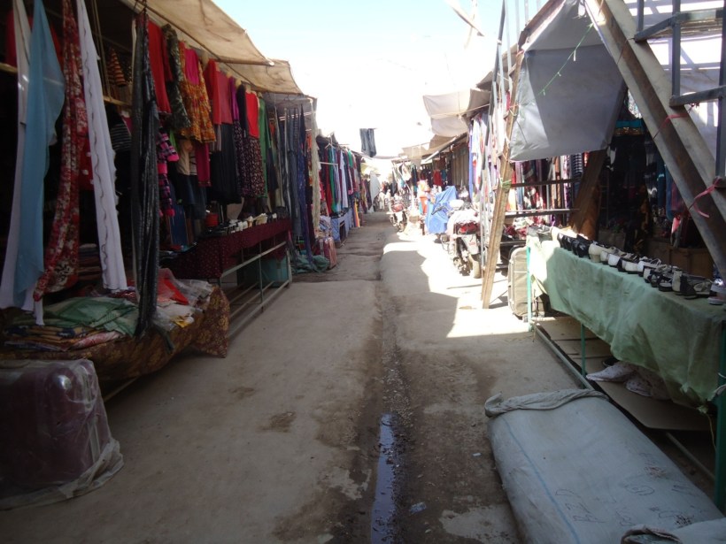 Empty afghan bazaar.